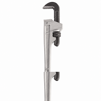 18-Inch Aluminum Pipe Wrench with 2.5-Inch Jaw Capacity