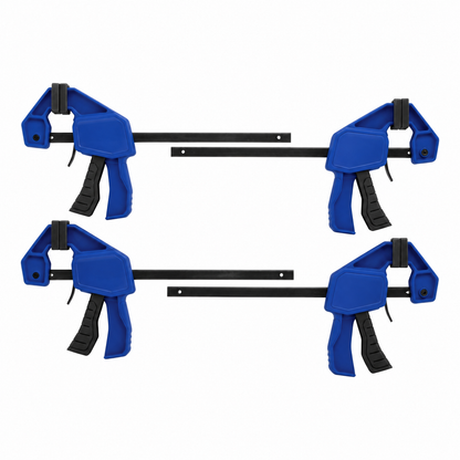 6-Inch One-Handed Mini Bar Clamps, 4-Pack