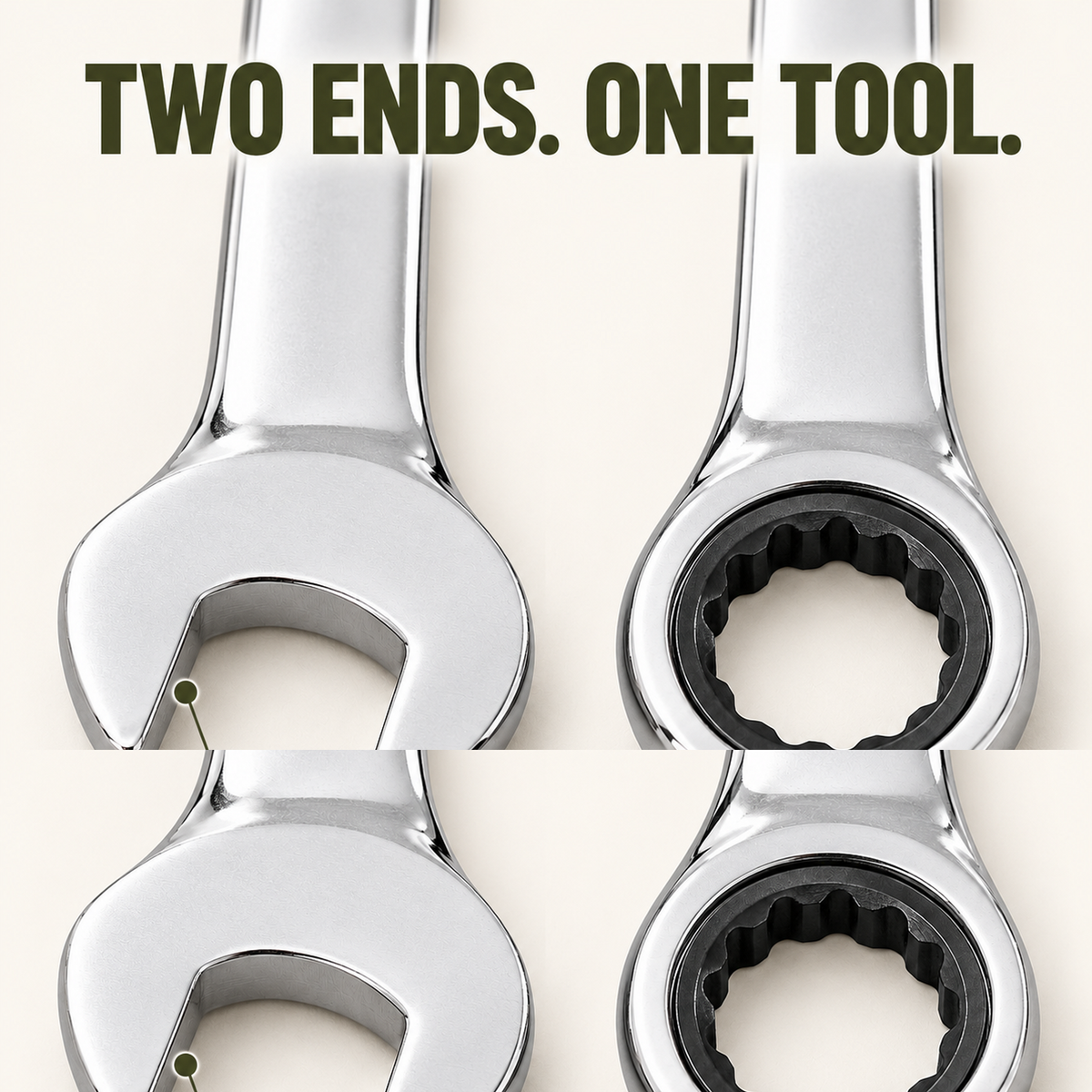 20-Piece SAE and Metric Ratcheting Combination Wrench Set