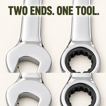 20-Piece SAE and Metric Ratcheting Combination Wrench Set