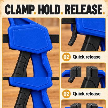 6-Inch One-Handed Mini Bar Clamps, 4-Pack